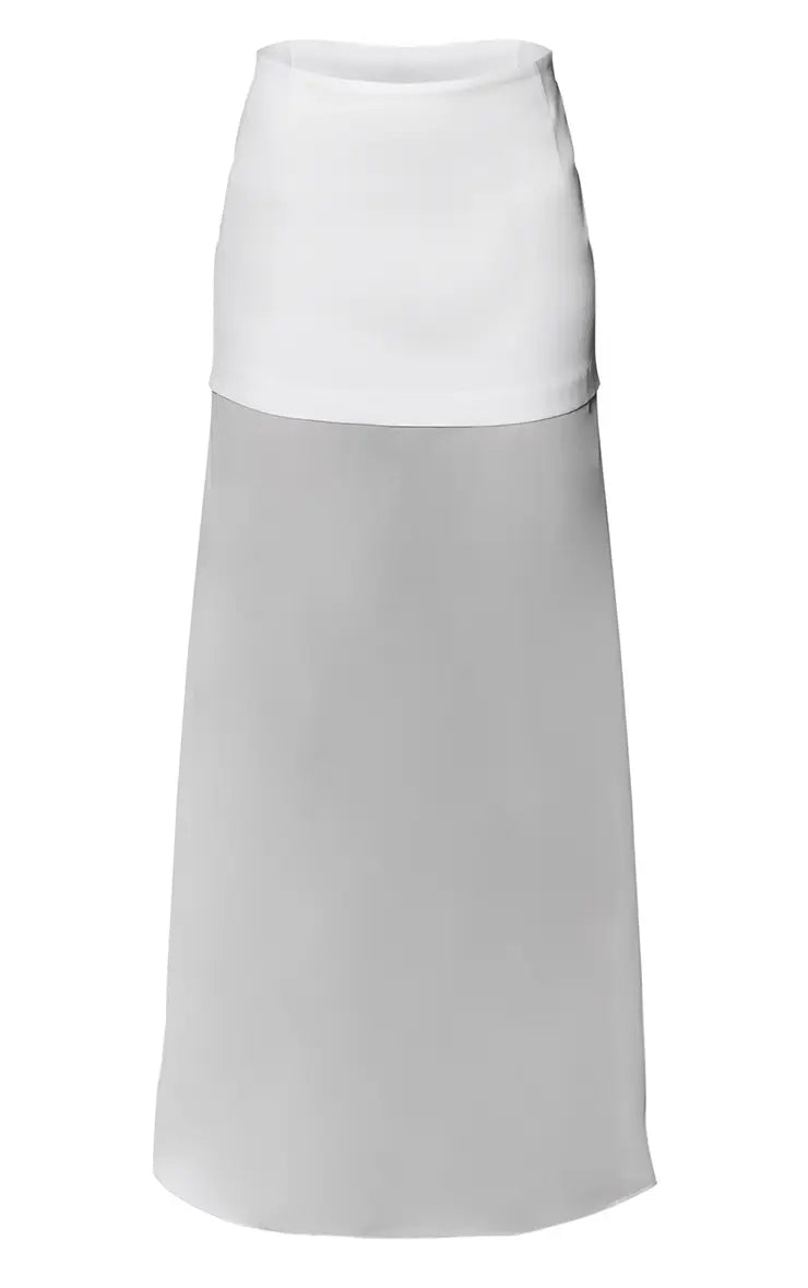 Woven Hem Detail Chiffon Skirt Co-Ord