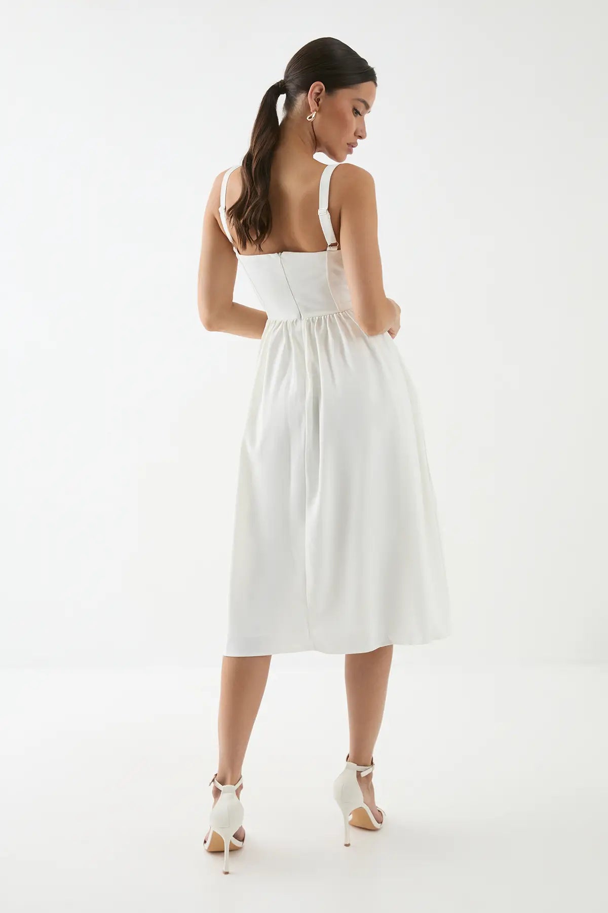 Square Neck Midi Dress