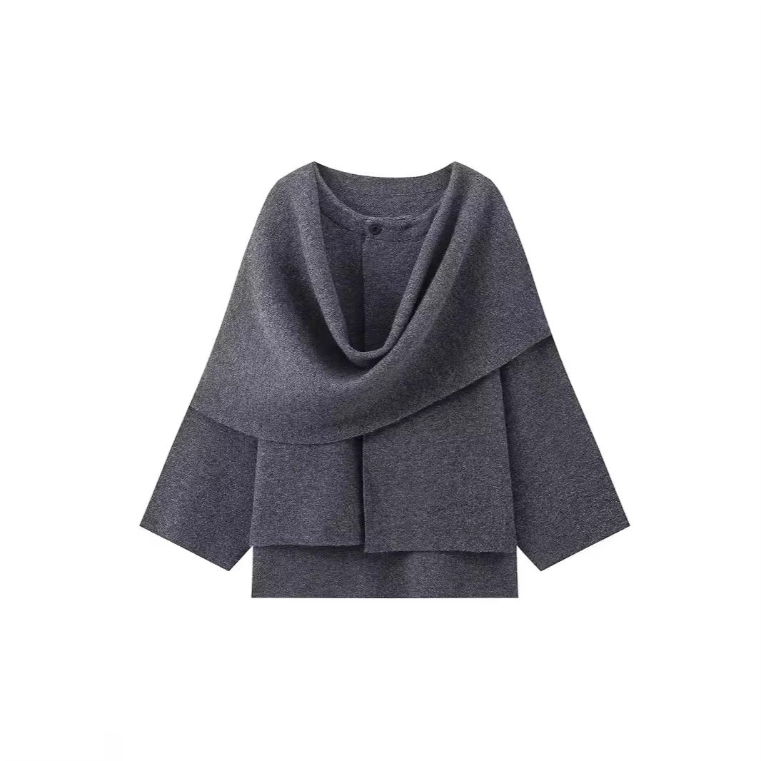 Wool Scarf Cape