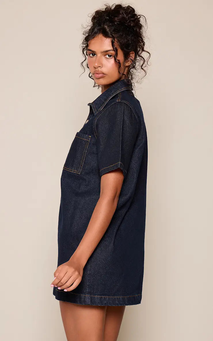 Stitch Denim Dress
