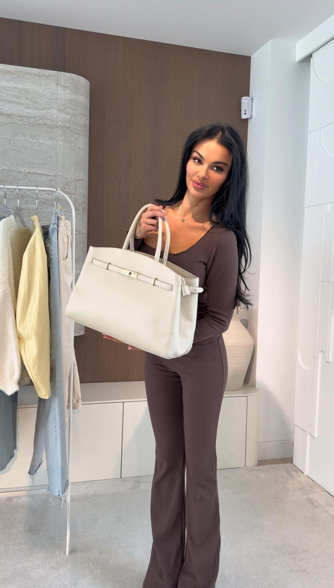 Ribbed Flare Pants/Ribbed Long Sleeve