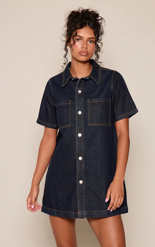 Stitch Denim Dress