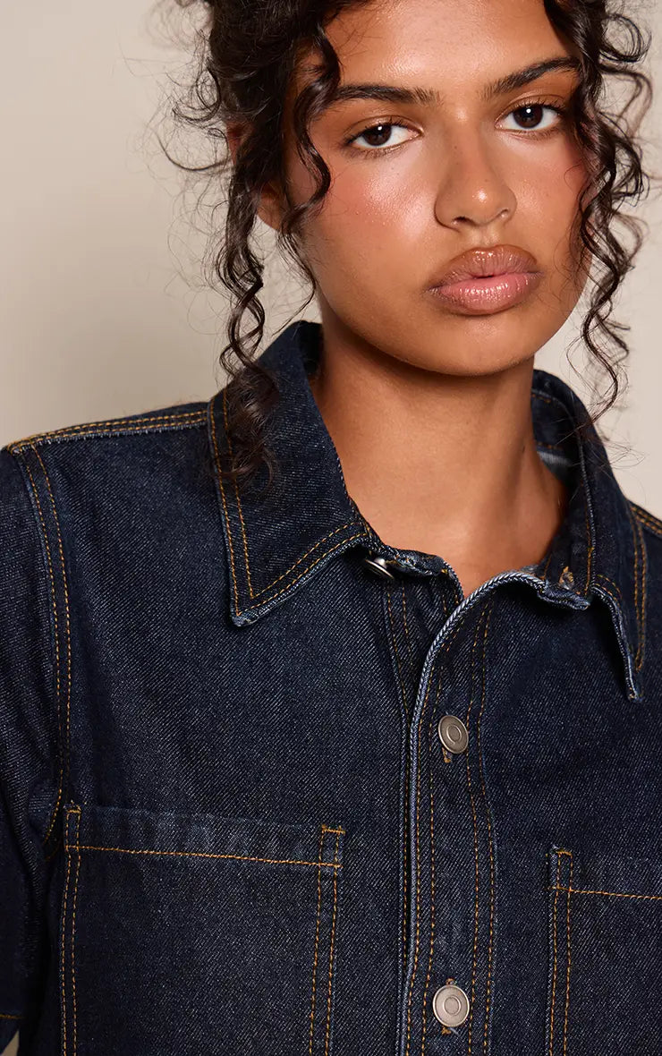 Stitch Denim Dress