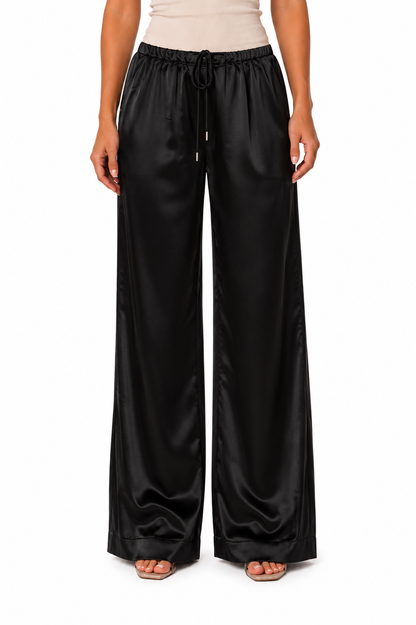 Satin Wide Trousers