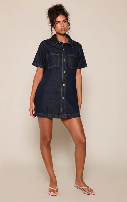 Stitch Denim Dress