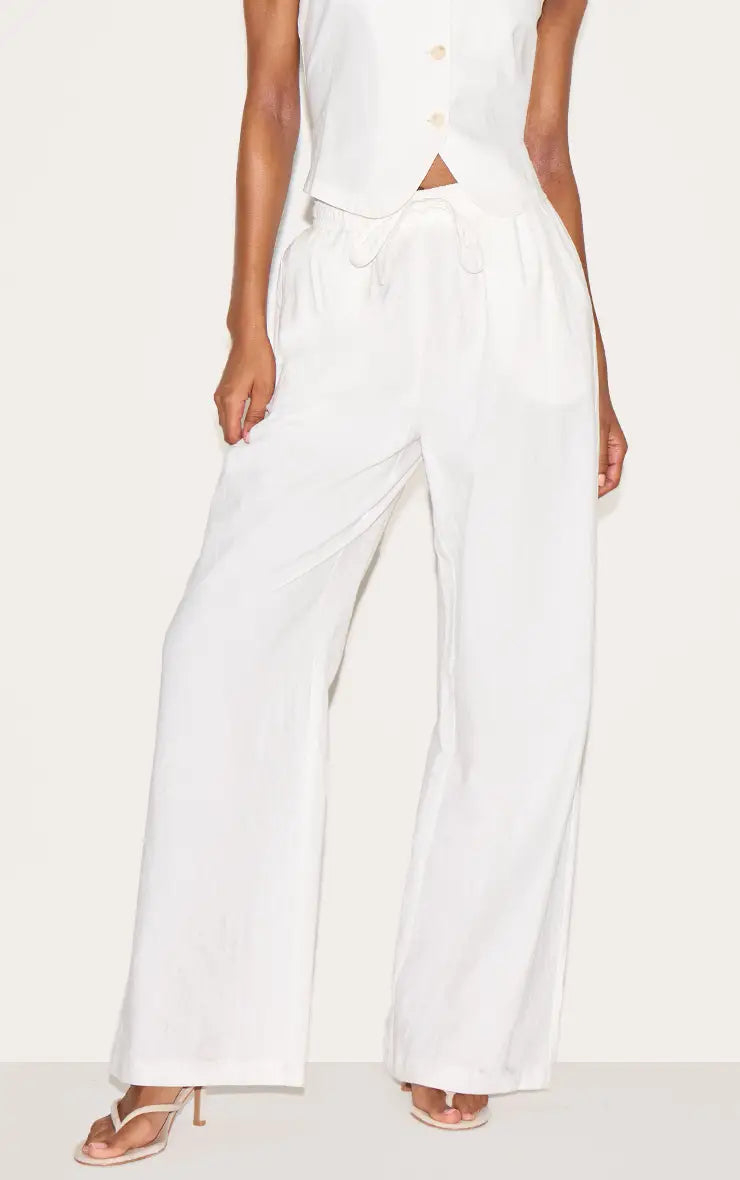 Linen Blend Vest Co-Ord
