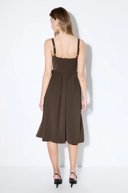 Square Neck Midi Dress