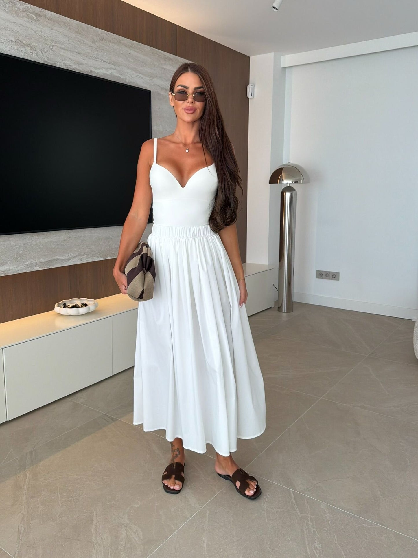 Poplin Maxi Skirt