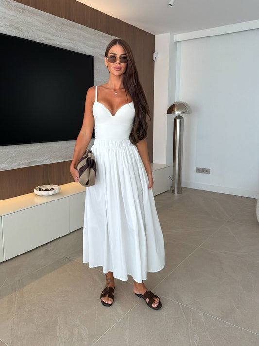 Poplin Maxi Skirt