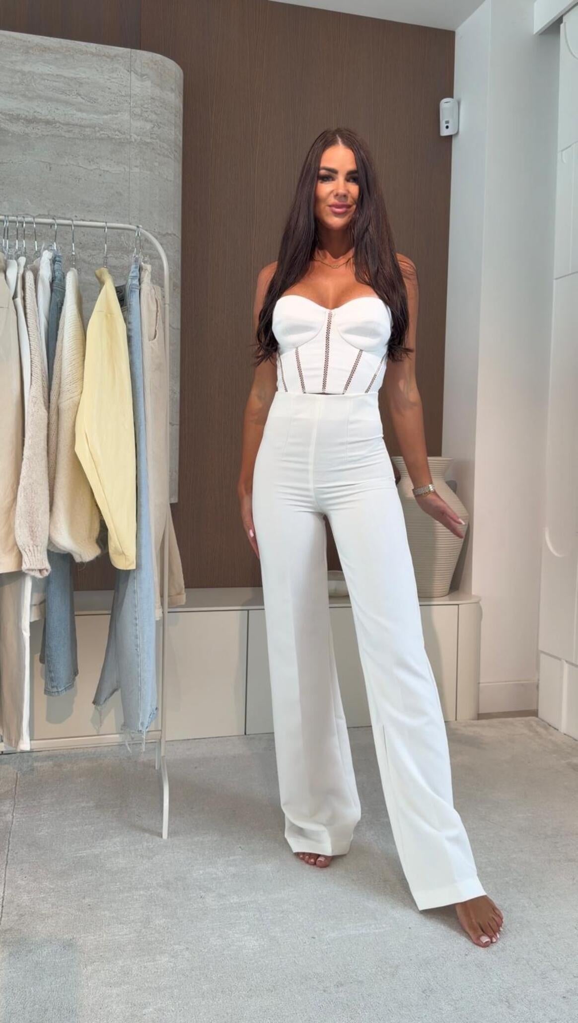 Fitted High-Waisted Trousers