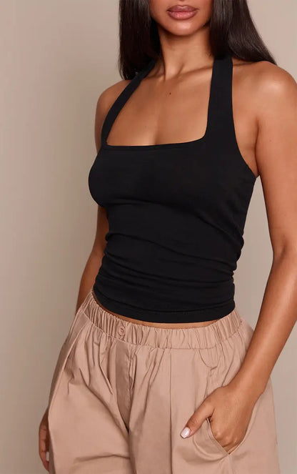 Cotton Halter Top