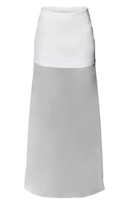 Woven Hem Detail Chiffon Skirt Co-Ord