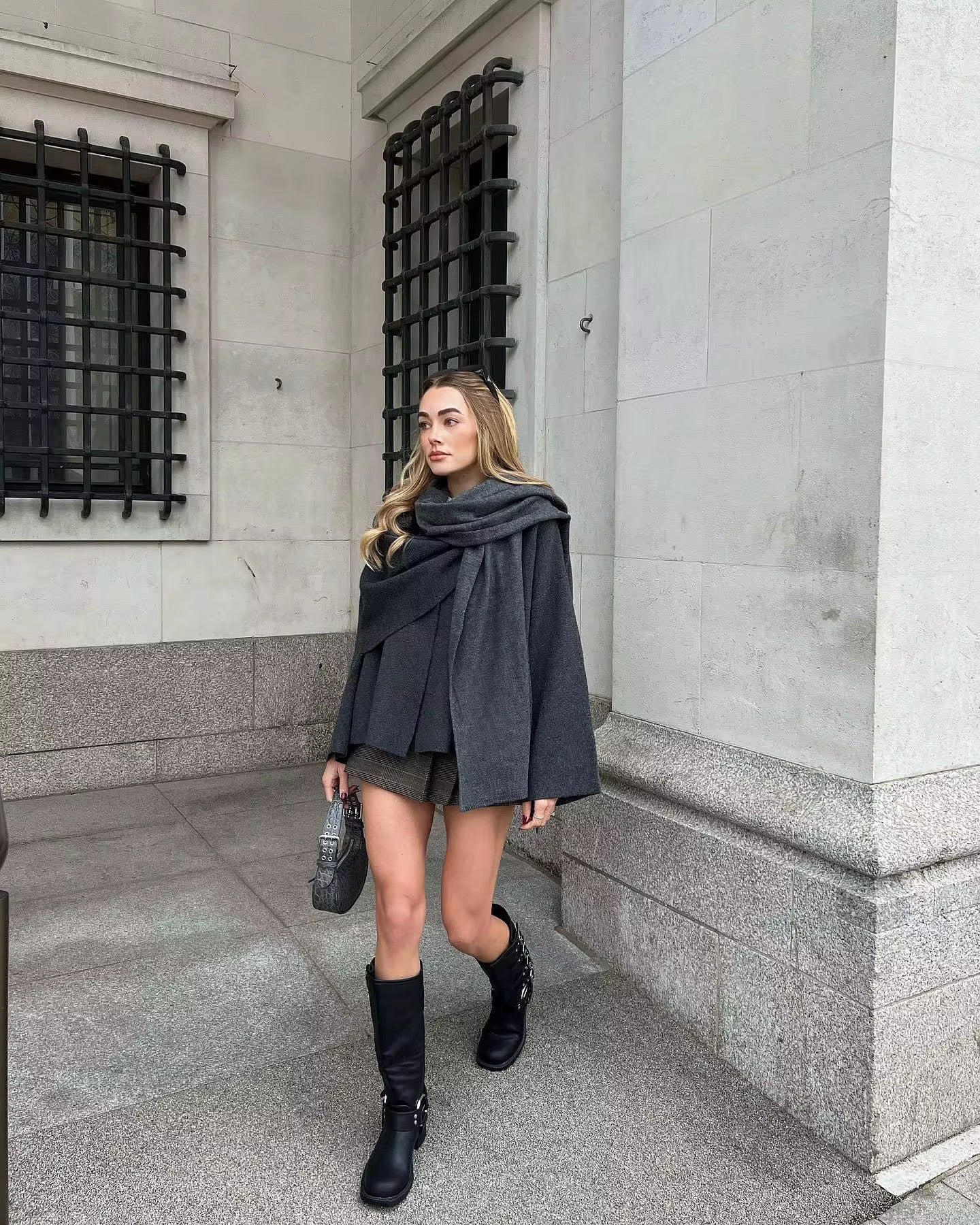 Wool Scarf Cape