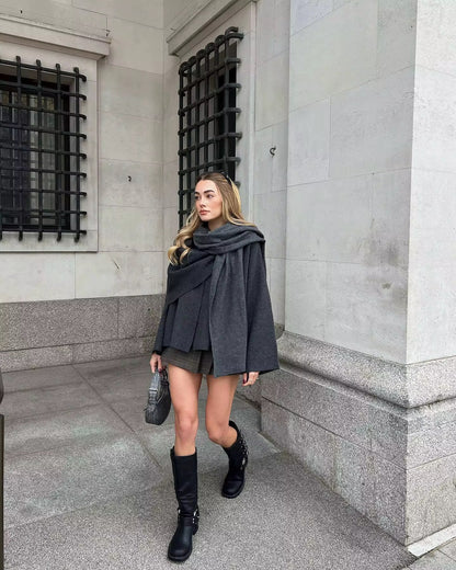 Wool Scarf Cape