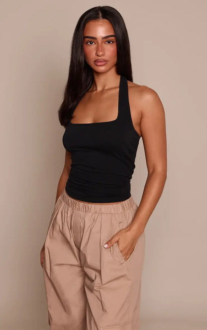 Cotton Halter Top