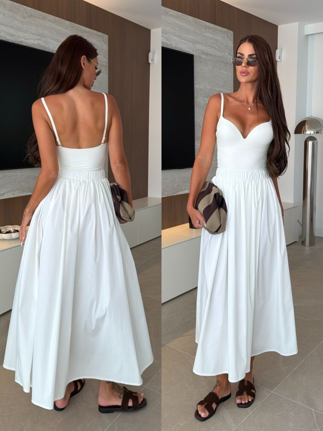 Poplin Maxi Skirt