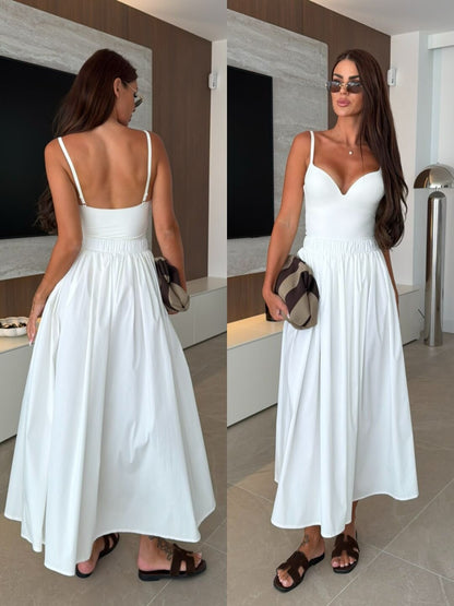 Poplin Maxi Skirt