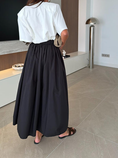 Poplin Maxi Skirt