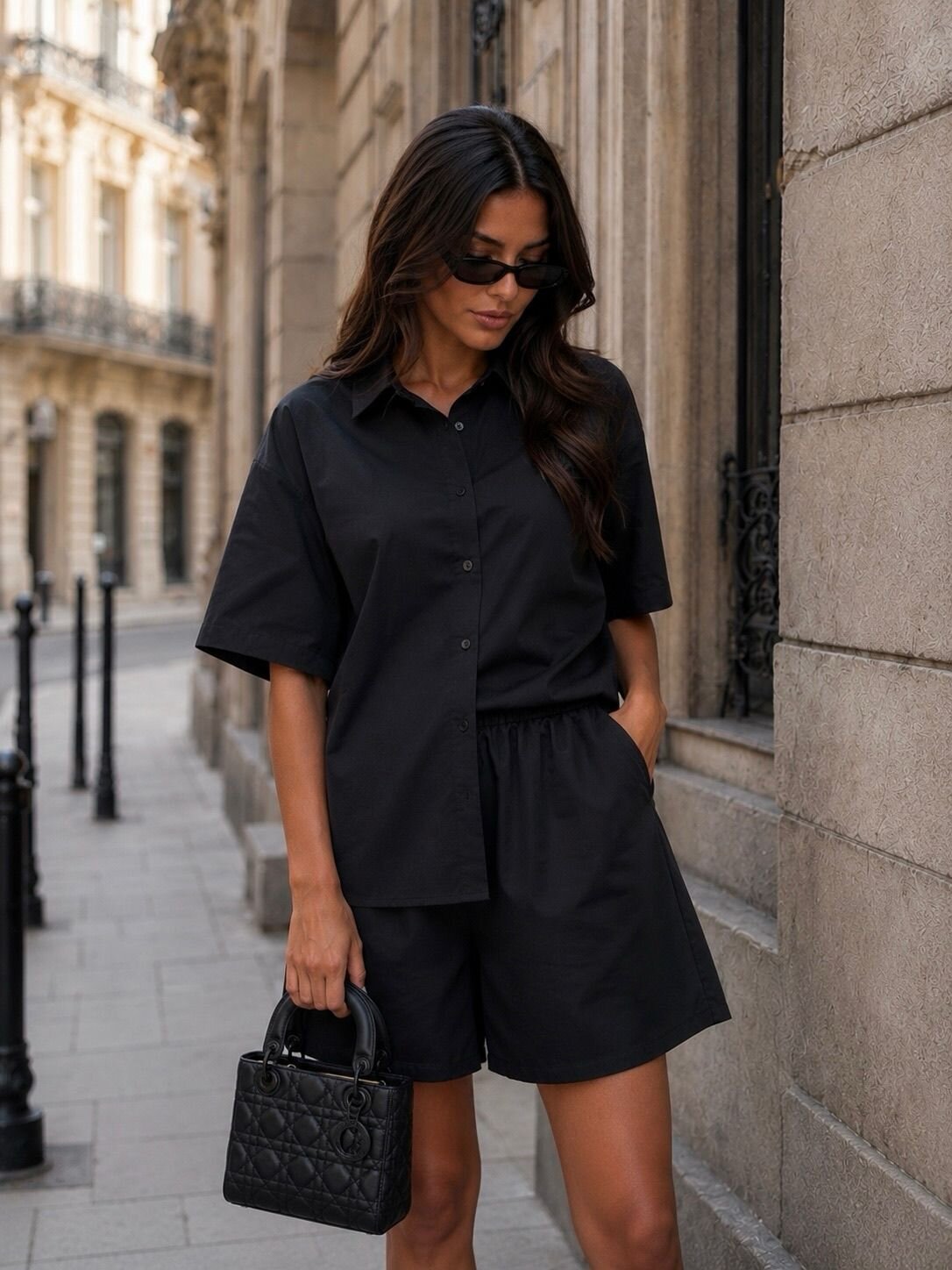 Linen Shorts Set