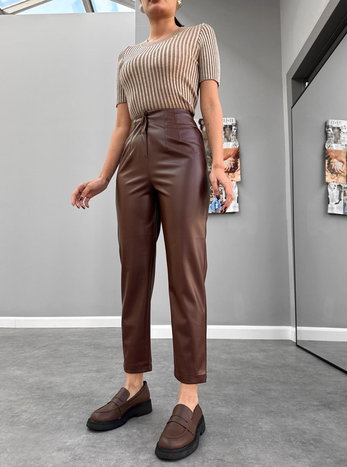 Kiki leather pants