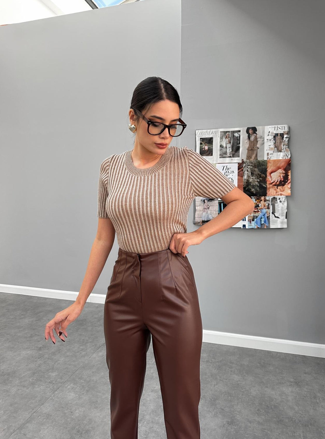 Kiki leather pants