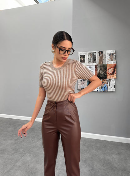 Kiki leather pants