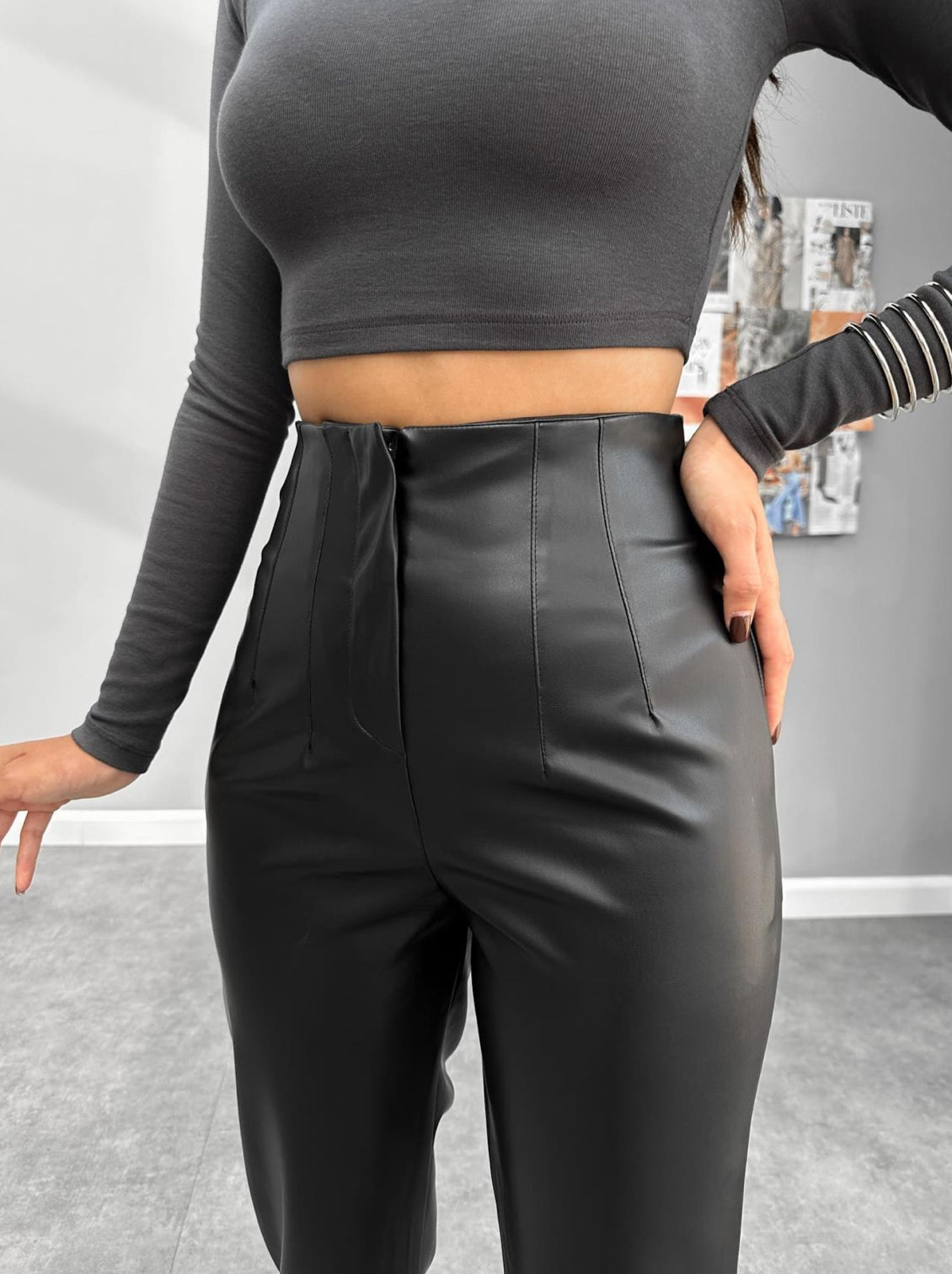 Kiki leather pants